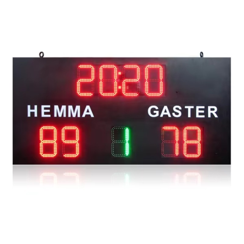 Scoreboard Digital - ป้ายคะแนนดิจิตอลสำหรับบาสเกตบอล แฮนด์บอล วอลเลย์บอล ป้ายคะแนนแบบตั้งพื้น ป้ายคะแนนสำหรับใช้งานกลางแจ้งและในร่ม ใช้ได้กับทุกประเภท