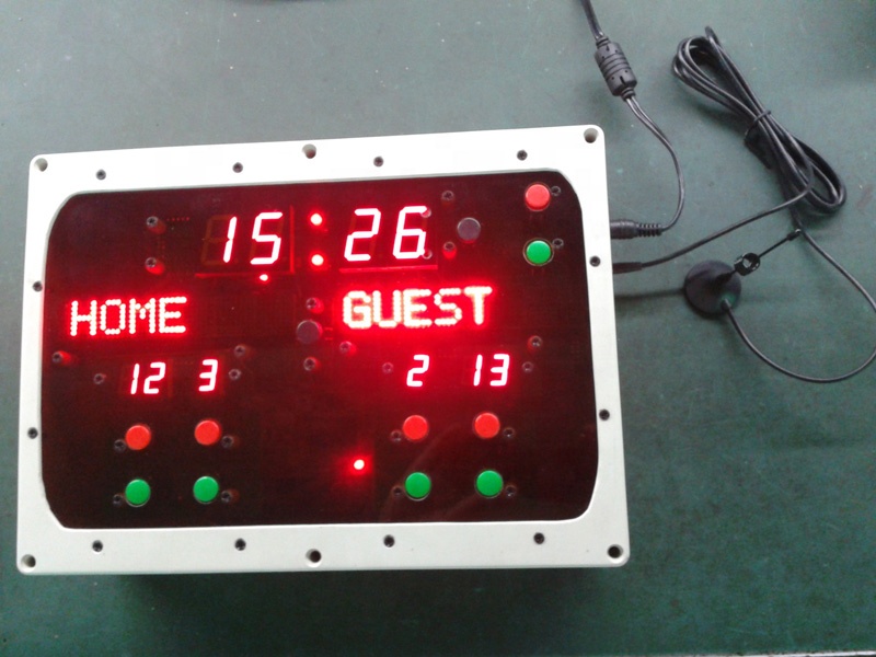Scoreboard Digital - ป้ายคะแนนอิเล็กทรอนิกส์ไร้สายแบบดิจิตอลสำหรับฟุตบอล วอลเลย์บอล เทเบิลเทนนิส บาสเกตบอล พร้อมไฟ LED