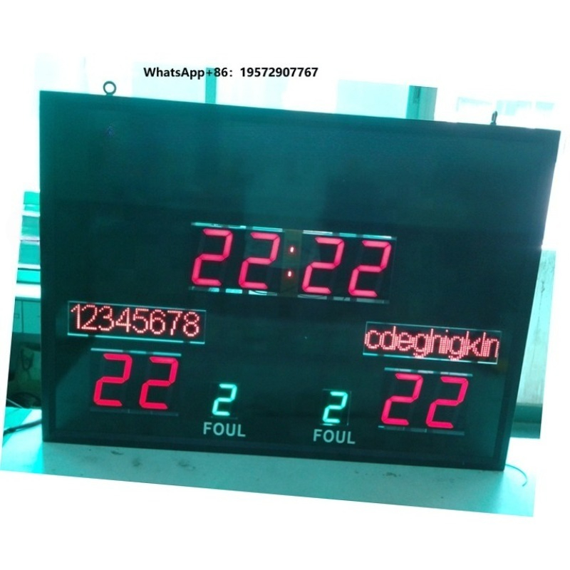 Scoreboard Digital - กระดานคะแนนอิเล็กทรอนิกส์แบบไร้สายสำหรับบาสเกตบอล วอลเลย์บอล และฟุตบอล
