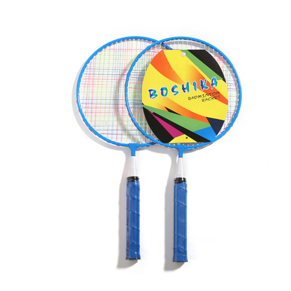 Badminton Youth - 1 ชุด ชุดไม้แบดมินตันสำหรับเยาวชน ฝีมือประณีต ทาสีสีสันสดใส น้ำหนักเบา
