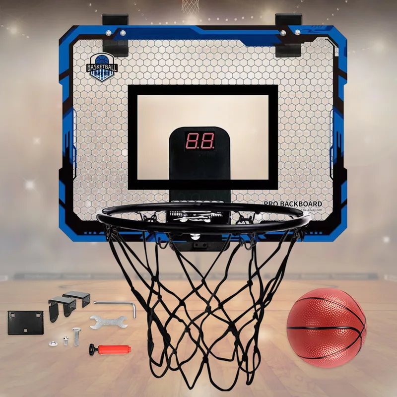 Scoreboard Digital - เด็กมินิบาสเกตบอล Hoop อิเล็กทรอนิกส์กระดานคะแนน Ball กีฬา Backboard