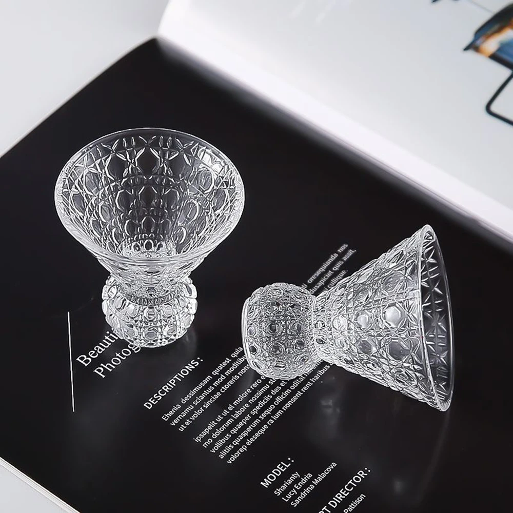 Badminton Cup - แก้วไวน์แบดมินตันลายใหม่ปี 2025 แก้วคริสตัลลายอัญมณี แก้วค็อกเทลขนาดเล็ก ชุดแก้วช็อตไวน์สำหรับใช้ในบ้าน 2/5