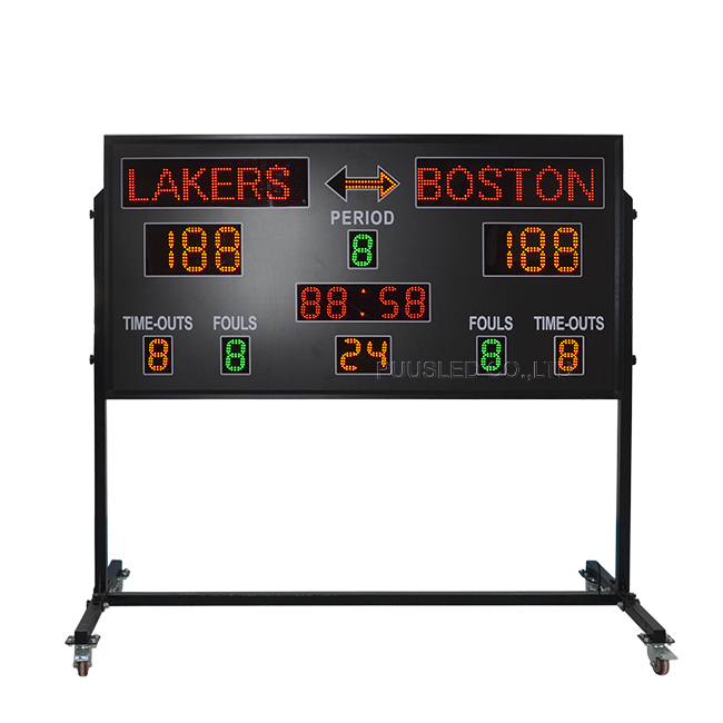 Scoreboard Digital - ป้ายคะแนนบาสเกตบอลแบบดิจิทัล ป้ายบอกคะแนนแบบพกพา กันน้ำ พร้อมนาฬิกาบอกเวลาชู้ต