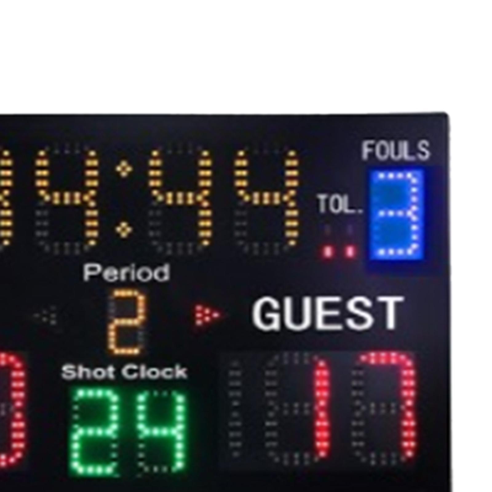 Scoreboard Digital - ป้ายคะแนนบาสเก็ตบอลในร่มพร้อมป้ายคะแนนอิเล็กทรอนิกส์ระยะไกลสำหรับเกม