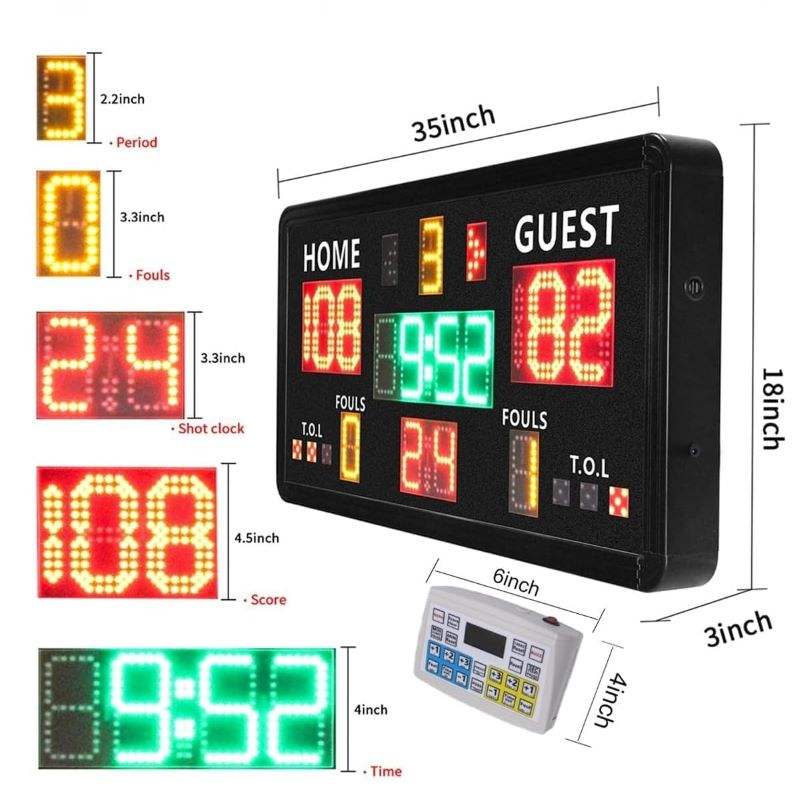 แผงควบคุมคอนโซลแบบพกพา จอแสดงผ - Scoreboard Digital บทวิจารณ์และราคา