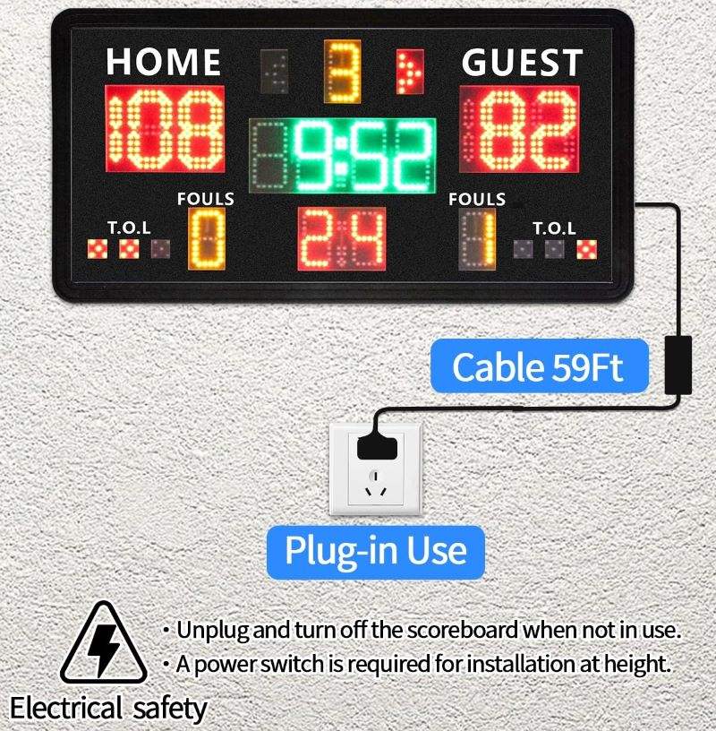 แผงควบคุมคอนโซลแบบพกพา จอแสดงผ - Scoreboard Digital บทวิจารณ์และราคา