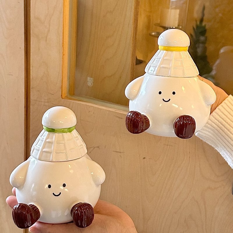 แก้วน้ำแบดมินตันน่ารักพร้อมฝาป - Badminton Cup บทวิจารณ์และราคา