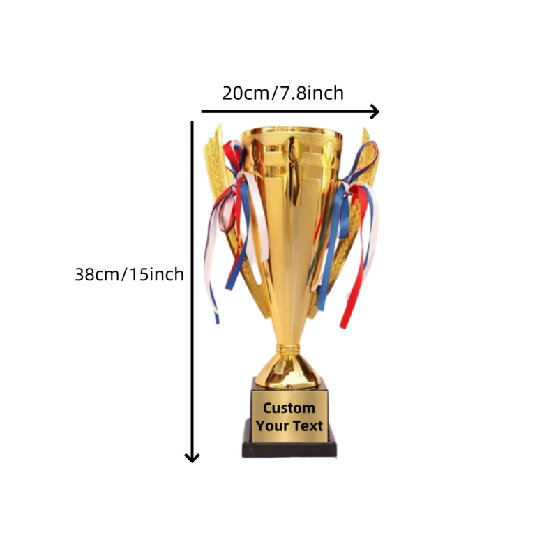 ถ้วยรางวัลสีทองสูง 11/15 นิ้ว  - Badminton Cup บทวิจารณ์และราคา