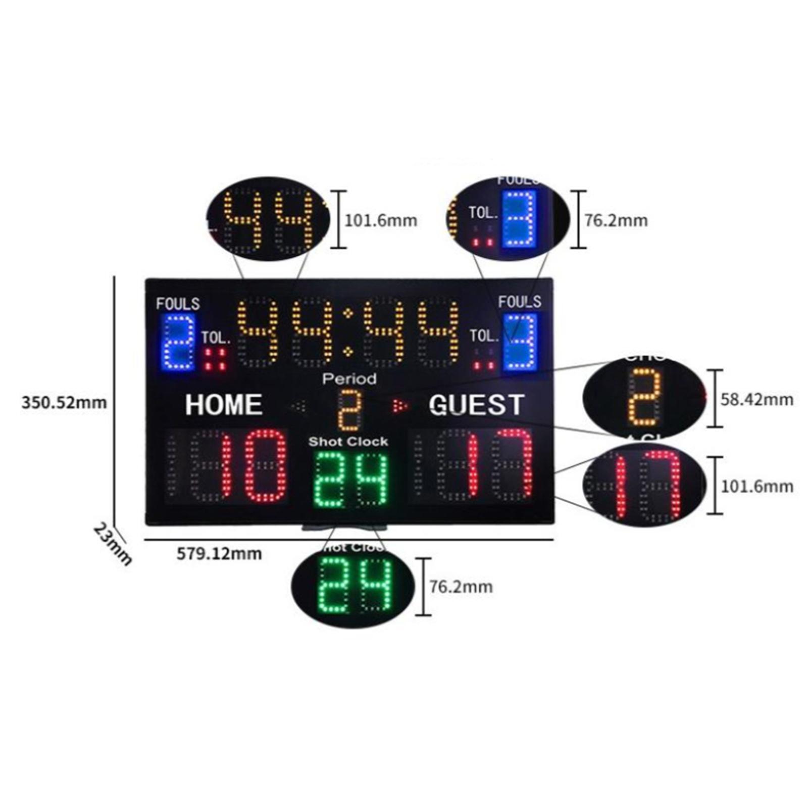 ป้ายคะแนนบาสเก็ตบอลในร่มพร้อมป - Scoreboard Digital บทวิจารณ์และราคา